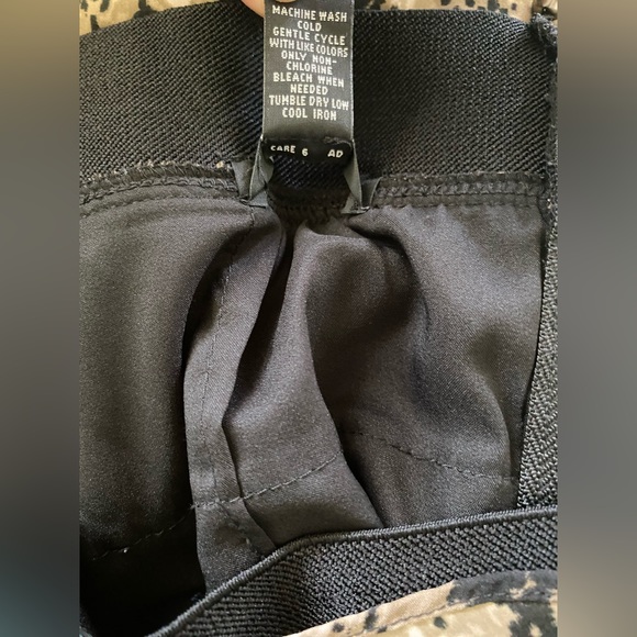 Alfani Skirt Women’s Sz 2 Black Taupe Cream Snake-print Ruffle Tiered Lined - Picture 3 of 9